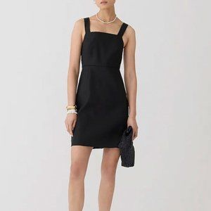 NEW J CREW Petite Squareneck A-line dress in linen